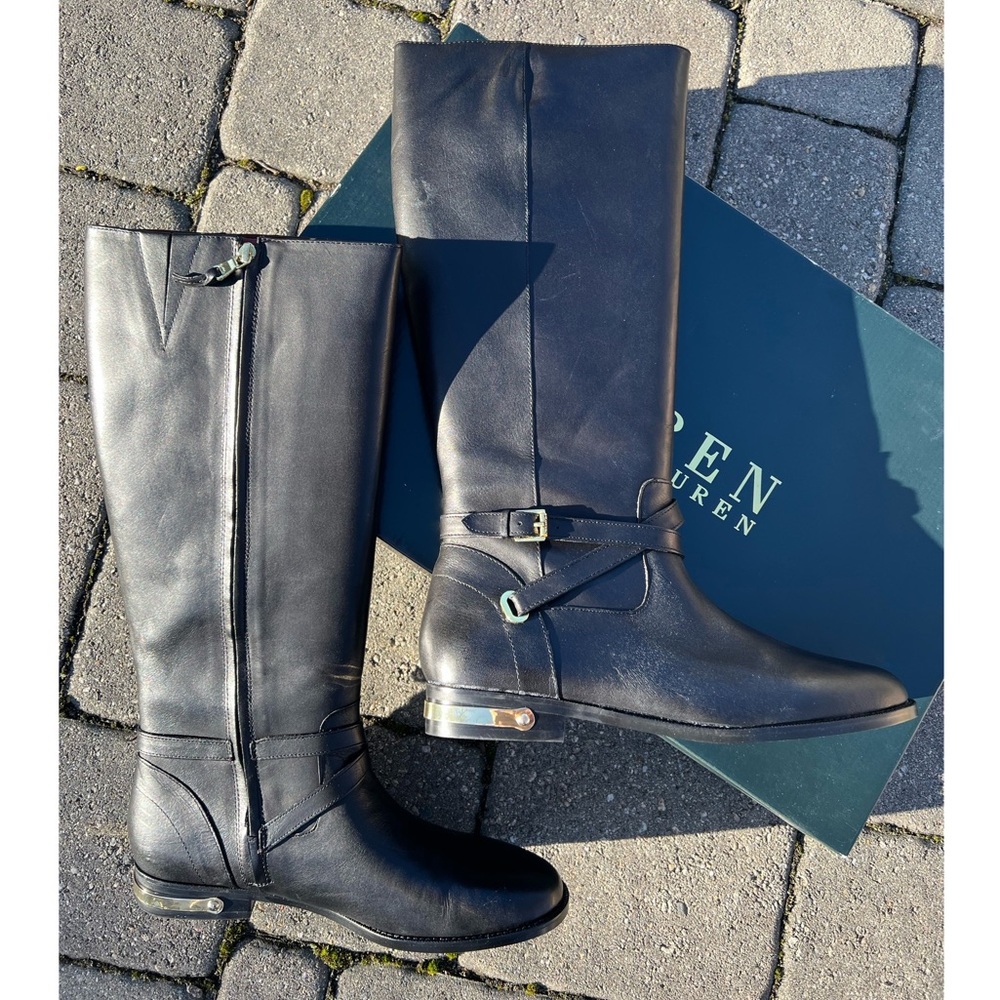 Ralph Lauren Leather Riding Boots